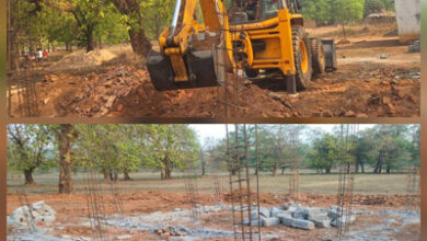 घटिया निर्माणाधीन स्कूल भवन की नीव को तोड़ा गया जेसीबी से घटिया निर्माणाधीन स्कूल भवन की नीव को तोड़ा गया जेसीबी से