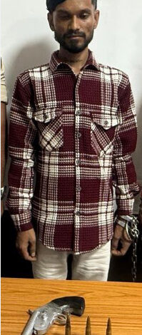 गोंदवारा अंडर ब्रिज के नीचे देशी कट्टा के साथ आरोपी गिरफ्तार गोंदवारा अंडर ब्रिज के नीचे देशी कट्टा के साथ आरोपी गिरफ्तार